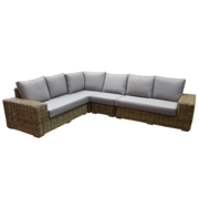 AVH-Collectie Otava hoek loungeset 4-delig naturel rotan