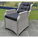 AVH-Collectie Ibiza Riccione dining tuinset 110cm rond 6-delig wit verstelbaar AVH-Collectie Ibiza Riccione dining tuinset 110cm rond 6-delig wit verstelbaar