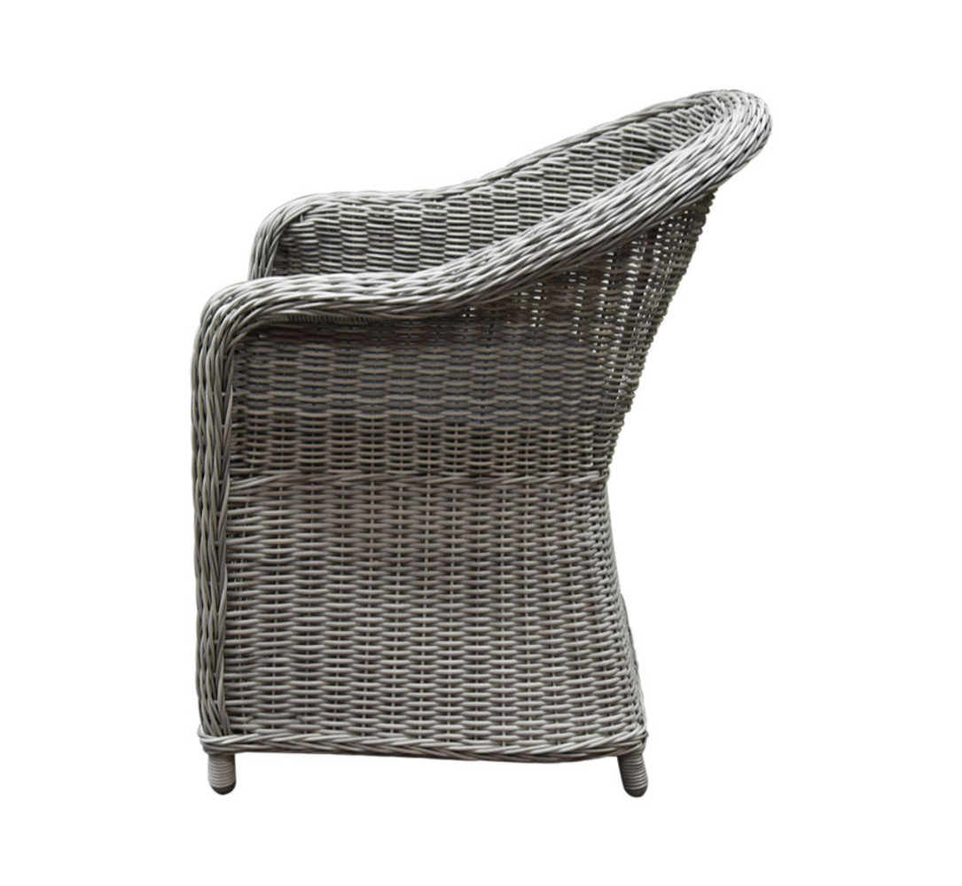 AVH-Collectie Chester Riccione dining tuinset 110cm rond 5-delig wit AVH-Collectie Chester Riccione dining tuinset 110cm rond 5-delig wit