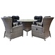 AVH-Collectie Marina Riccione dining tuinset 110 cm rond 5-delig wit verstelbaar AVH-Collectie Marina Riccione dining tuinset 110 cm rond 5-delig wit verstelbaar