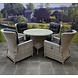 AVH-Collectie Marina Riccione dining tuinset 110 cm rond 5-delig wit verstelbaar AVH-Collectie Marina Riccione dining tuinset 110 cm rond 5-delig wit verstelbaar