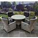 AVH-Collectie Marina Riccione dining tuinset 110 cm rond 5-delig wit verstelbaar AVH-Collectie Marina Riccione dining tuinset 110 cm rond 5-delig wit verstelbaar