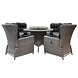 AVH-Collectie Marina Riccione dining tuinset 110 cm rond 6-delig wit verstelbaar AVH-Collectie Marina Riccione dining tuinset 110 cm rond 6-delig wit verstelbaar