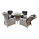 AVH-Collectie Marina Riccione dining tuinset 110 cm rond 6-delig wit verstelbaar AVH-Collectie Marina Riccione dining tuinset 110 cm rond 6-delig wit verstelbaar