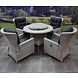AVH-Collectie Marina Riccione dining tuinset 110 cm rond 6-delig wit verstelbaar AVH-Collectie Marina Riccione dining tuinset 110 cm rond 6-delig wit verstelbaar