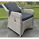 AVH-Collectie Bilbao Riccione dining tuinset 110 cm rond 6-delig wit verstelbaar AVH-Collectie Bilbao Riccione dining tuinset 110 cm rond 6-delig wit verstelbaar