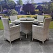 AVH-Collectie Capri Riccione dining tuinset 110 cm rond 6-delig wit AVH-Collectie Capri Riccione dining tuinset 110 cm rond 6-delig wit