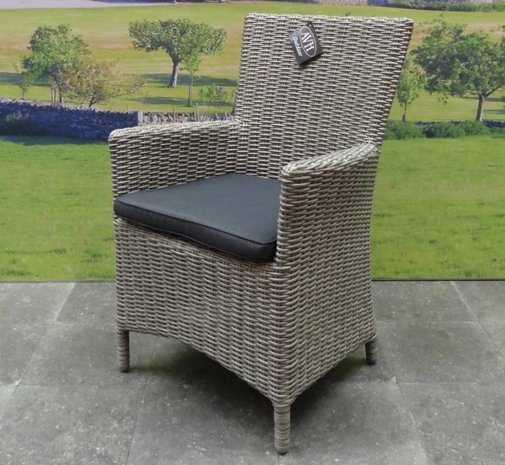 AVH-Collectie Capri Riccione dining tuinset 150 cm rond 8-delig grijs AVH-Collectie Capri Riccione dining tuinset 150 cm rond 8-delig grijs