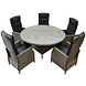 AVH-Collectie Empoli Riccione dining tuinset 150 cm 6-delig grijs verstelbaar AVH-Collectie Empoli Riccione dining tuinset 150 cm 6-delig grijs verstelbaar