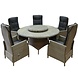 AVH-Collectie Empoli Riccione dining tuinset 150 cm 7-delig grijs verstelbaar AVH-Collectie Empoli Riccione dining tuinset 150 cm 7-delig grijs verstelbaar