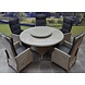 AVH-Collectie Empoli Riccione dining tuinset 150 cm 7-delig grijs verstelbaar AVH-Collectie Empoli Riccione dining tuinset 150 cm 7-delig grijs verstelbaar