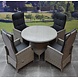 AVH-Collectie Empoli Riccione dining tuinset 110 cm rond 5-delig grijs AVH-Collectie Empoli Riccione dining tuinset 110 cm rond 5-delig grijs