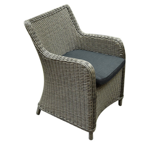 AVH-Collectie Bilbao Riccione dining tuinset 150 cm rond 7-delig grijs AVH-Collectie Bilbao Riccione dining tuinset 150 cm rond 7-delig grijs