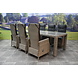 AVH-Collectie Empoli Bergamo dining tuinset 240x100xH76 cm 7-delig grijs AVH-Collectie Empoli Bergamo dining tuinset 240x100xH76 cm 7-delig grijs