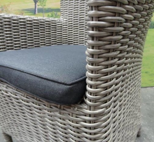 AVH-Collectie Capri Bergamo dining tuinset 180x100xH76 cm 5-delig grijs AVH-Collectie Capri Bergamo dining tuinset 180x100xH76 cm 5-delig grijs