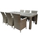 AVH-Collectie Capri Bergamo dining tuinset 240x100xH76 cm 7-delig grijs AVH-Collectie Capri Bergamo dining tuinset 240x100xH76 cm 7-delig grijs