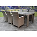 AVH-Collectie Capri Bergamo dining tuinset 240x100xH76 cm 7-delig grijs AVH-Collectie Capri Bergamo dining tuinset 240x100xH76 cm 7-delig grijs