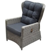 AVH-Collectie Marina lounge tuinstoel verstelbaar grijs