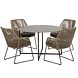 4 Seasons Outdoor Ramblas Quatro dining tuinset 5-delig 120 cm rond 4 Seasons Outdoor 4 Seasons Outdoor Ramblas Quatro dining tuinset 5-delig 120 cm rond 4 Seasons Outdoor
