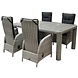 AVH-Collectie Menorca Bergamo dining tuinset 180x100xH75 cm 5-delig verstelbaar wit AVH-Collectie Menorca Bergamo dining tuinset 180x100xH75 cm 5-delig verstelbaar wit