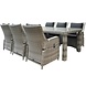 AVH-Collectie Bilbao Bergamo dining tuinset 240x100xH75 cm 7-delig verstelbaar wit AVH-Collectie Bilbao Bergamo dining tuinset 240x100xH75 cm 7-delig verstelbaar wit