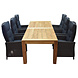 AVH-Collectie Empoli Krista dining tuinset 240x100xH77,5 cm verstelbaar antraciet AVH-Collectie Empoli Krista dining tuinset 240x100xH77,5 cm verstelbaar antraciet