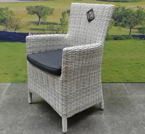 AVH-Collectie Capri Menorca dining tuinset 220x100xH75 cm 7-delig wit/grijs AVH-Collectie Capri Menorca dining tuinset 220x100xH75 cm 7-delig wit/grijs