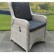 AVH-Collectie Bilbao Menorca dining tuinset 220x100xH75 cm 7-delig verstelbaar wit grijs AVH-Collectie Bilbao Menorca dining tuinset 220x100xH75 cm 7-delig verstelbaar wit grijs