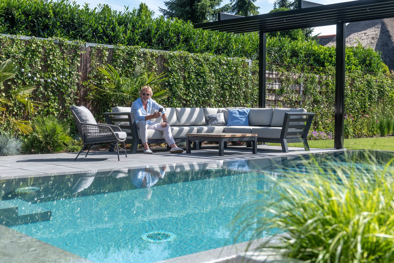 4 Seasons Outdoor Meteoro hoek loungeset 4-delig antraciet 4-Seasons Outdoor 4 Seasons Outdoor Meteoro hoek loungeset 4-delig antraciet 4-Seasons Outdoor