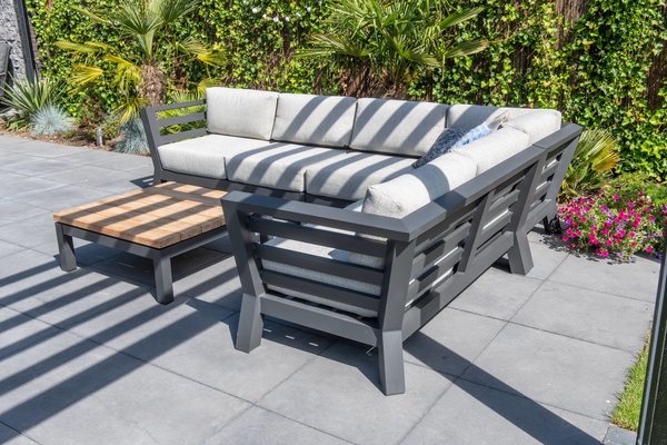 4 Seasons Outdoor Meteoro hoek loungeset 4-delig antraciet 4-Seasons Outdoor 4 Seasons Outdoor Meteoro hoek loungeset 4-delig antraciet 4-Seasons Outdoor