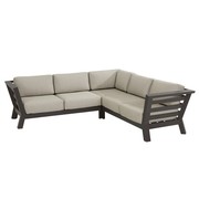 4 Seasons Outdoor Meteoro hoek loungeset 3-delig antraciet 4 Seasons Outdoor