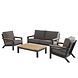 4 Seasons Outdoor Capitol stoel-bank loungeset 4-delig 4 Seasons Outdoor 4 Seasons Outdoor Capitol stoel-bank loungeset 4-delig 4 Seasons Outdoor