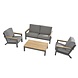 4 Seasons Outdoor Capitol stoel-bank loungeset 4-delig 4 Seasons Outdoor 4 Seasons Outdoor Capitol stoel-bank loungeset 4-delig 4 Seasons Outdoor