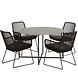 Taste 4SO Athena Quatro dining tuinset 5-delig 120cm rond 4 Seasons Outdoor Taste 4SO Athena Quatro dining tuinset 5-delig 120cm rond 4 Seasons Outdoor