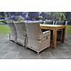 AVH-Collectie Bilbao Krista dining tuinset 240x100xH77,5 cm verstelbaar wit AVH-Collectie Bilbao Krista dining tuinset 240x100xH77,5 cm verstelbaar wit