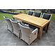 AVH-Collectie Bilbao Krista dining tuinset 240x100xH77,5 cm verstelbaar wit AVH-Collectie Bilbao Krista dining tuinset 240x100xH77,5 cm verstelbaar wit