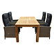 AVH-Collectie Empoli Krista dining tuinset 180x95xH77,5 cm 5-delig verstelbaar AVH-Collectie Empoli Krista dining tuinset 180x95xH77,5 cm 5-delig verstelbaar