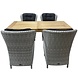 AVH-Collectie Marina Krista dining tuinset 180x95xH77,5 cm wit AVH-Collectie Marina Krista dining tuinset 180x95xH77,5 cm wit