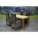 AVH-Collectie Empoli Krista dining tuinset 180x95xH77,5 cm 5-delig verstelbaar AVH-Collectie Empoli Krista dining tuinset 180x95xH77,5 cm 5-delig verstelbaar