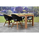 AVH-Collectie Karlstad Krista dining tuinset 180x95xH77,5 cm wit AVH-Collectie Karlstad Krista dining tuinset 180x95xH77,5 cm wit
