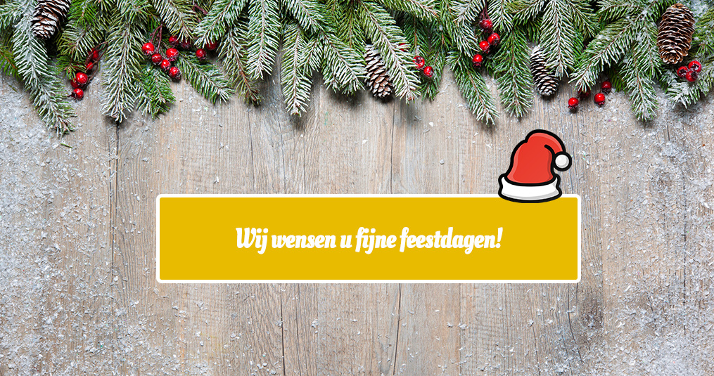 We gaan nu echt bijna de feestdagen in