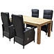 AVH-Collectie Empoli Krista dining tuinset 180x95xH77,5 cm verstelbaar antraciet AVH-Collectie Empoli Krista dining tuinset 180x95xH77,5 cm verstelbaar antraciet