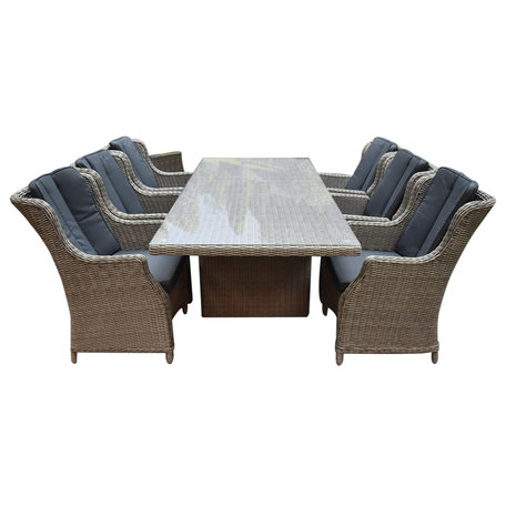 AVH-Collectie Menorca Darwin dining tuinset 7-delig kobo grijs AVH-Collectie Menorca Darwin dining tuinset 7-delig kobo grijs