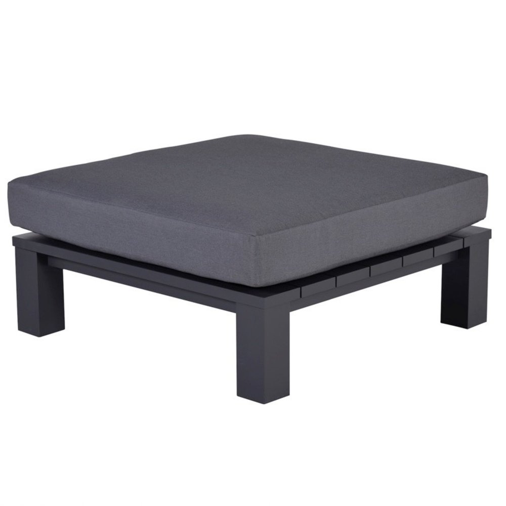 Cube voetenbank 100x100xH30 aluminium antraciet Cube voetenbank 100x100xH30 aluminium antraciet