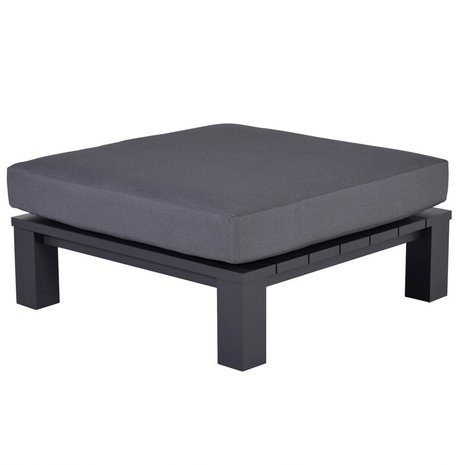 Cube voetenbank 100x100xH30 aluminium antraciet Cube voetenbank 100x100xH30 aluminium antraciet