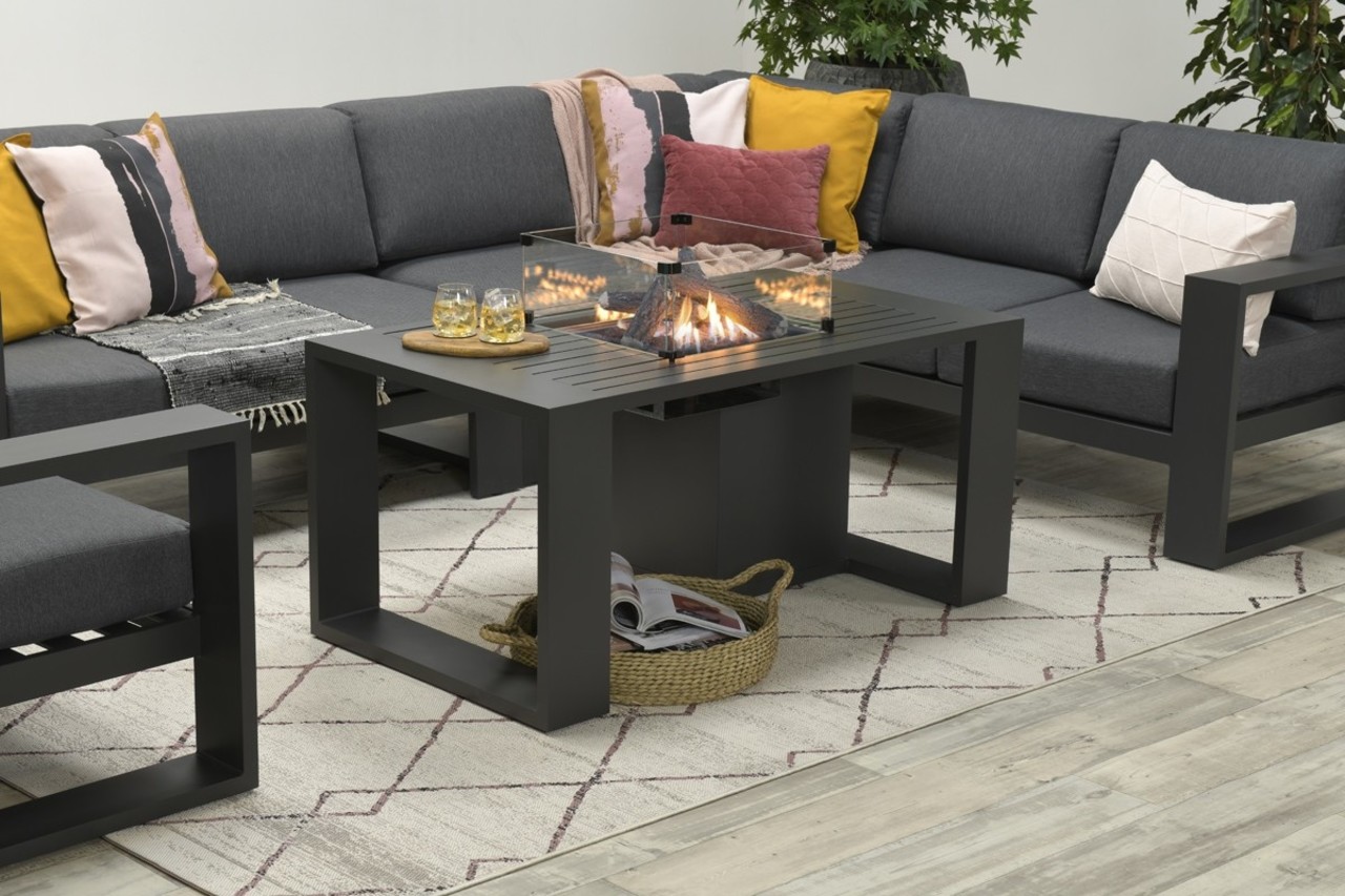 Cozy Living sfeerhaard Sines 130x70xH48 cm antraciet Cozy Living sfeerhaard Sines 130x70xH48 cm antraciet