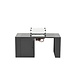 Garden Impressions Cozy Living sfeerhaard Sines 130x70xH48 cm antraciet Garden Impressions Cozy Living sfeerhaard Sines 130x70xH48 cm antraciet