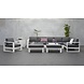 Garden Impressions Cube hoek loungeset 3-delig aluminium wit Garden Impressions Cube hoek loungeset 3-delig aluminium wit