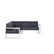Garden Impressions Cube hoek loungeset 3-delig aluminium wit Garden Impressions Cube hoek loungeset 3-delig aluminium wit