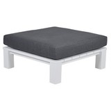 Cube voetenbank 100x100xH30 cm aluminium wit Cube voetenbank 100x100xH30 cm aluminium wit